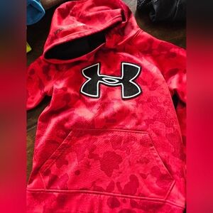 Under Armour Kids Red Camo Pullover Hoodie